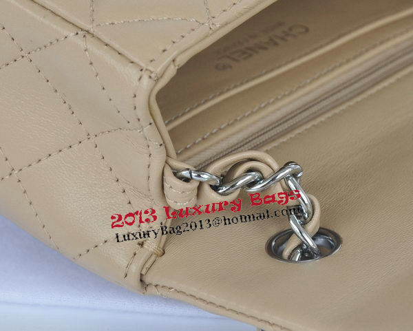 Chanel mini Classic Flap Bag Apricot Original Sheekskin CHA1116 Silver Chanel mini Classic Flap Bag Apricot Original Sheekskin CHA1116 Silver