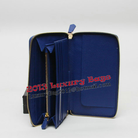 Prada Grainy Leather Wallets 1M1188 Blue Prada Grainy Leather Wallets 1M1188 Blue