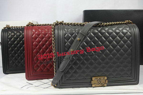 Boy Chanel Flap Shoulder Bag Burgundy Original Sheepskin A67087 Brass Boy Chanel Flap Shoulder Bag Burgundy Original Sheepskin A67087 Brass
