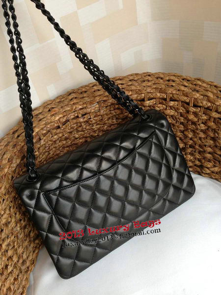 Chanel Classic Flap Bags Original Lambskin Leather A1113 Black Chanel Classic Flap Bags Original Lambskin Leather A1113 Black