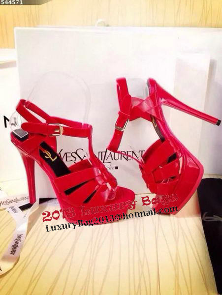 Yves Saint Laurent 130mm Pump Sandals Patent YSL250LWR Red Yves Saint Laurent 130mm Pump Sandals Patent YSL250LWR Red