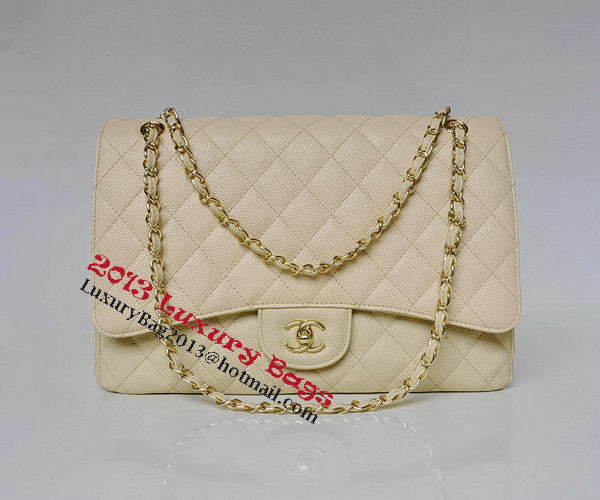 Chanel Maxi Quilted Classic Flap Bag Apricot Cannage Patterns A58601 Gold Chanel Maxi Quilted Classic Flap Bag Apricot Cannage Patterns A58601 Gold