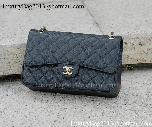 Chanel Jumbo Classic Black Cannage Pattern Flap Bag A58600 Gold Chanel Jumbo Classic Black Cannage Pattern Flap Bag A58600 Gold