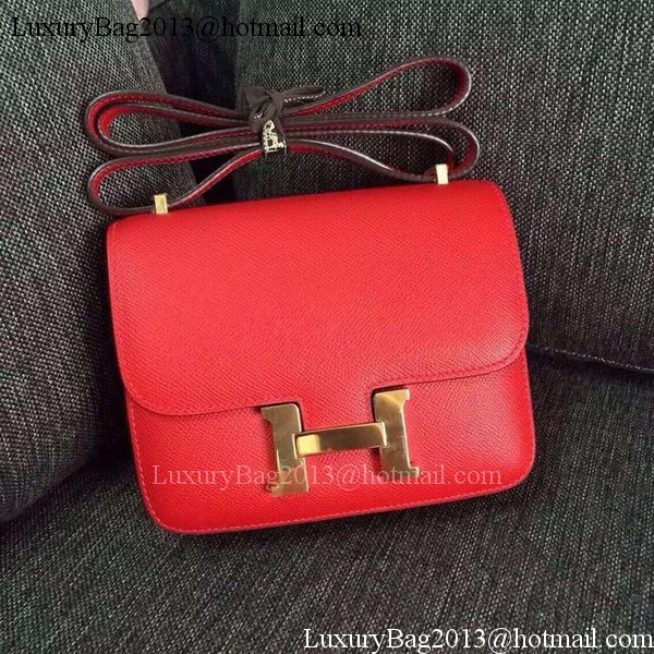 Hermes Constance Bag Calfskin Leather H9999 Red Hermes Constance Bag Calfskin Leather H9999 Red