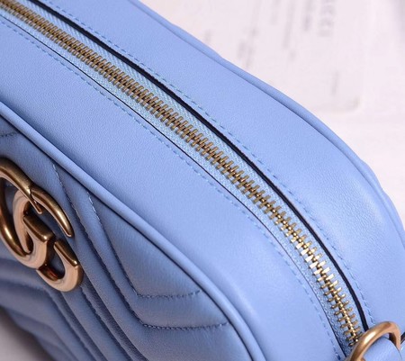 Gucci GG Marmont Small Shoulder Bag 447632 SkyBlue Gucci GG Marmont Small Shoulder Bag 447632 SkyBlue
