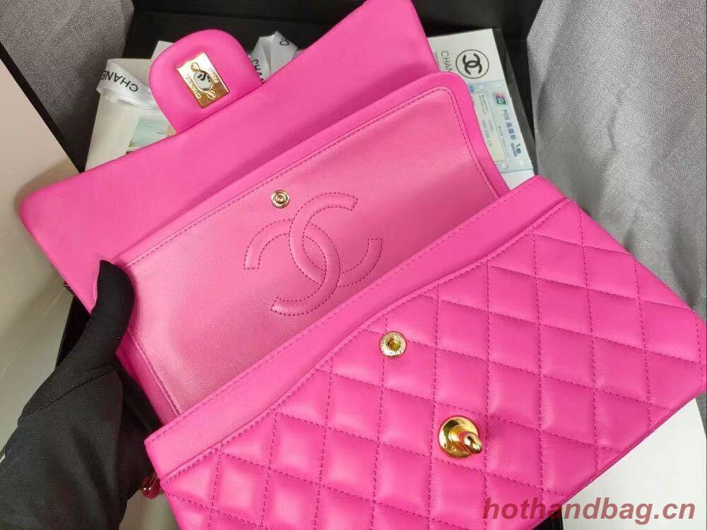 Chanel Flap Shoulder Bag Original Sheepskin leather A1112 Rose Chanel Flap Shoulder Bag Original Sheepskin leather A1112 Rose