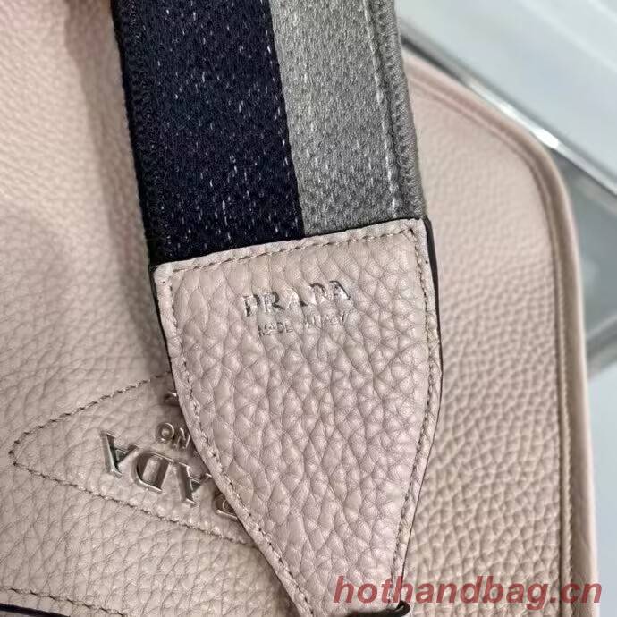 Prada Leather mini shoulder bag 1BH191 Clay Grey