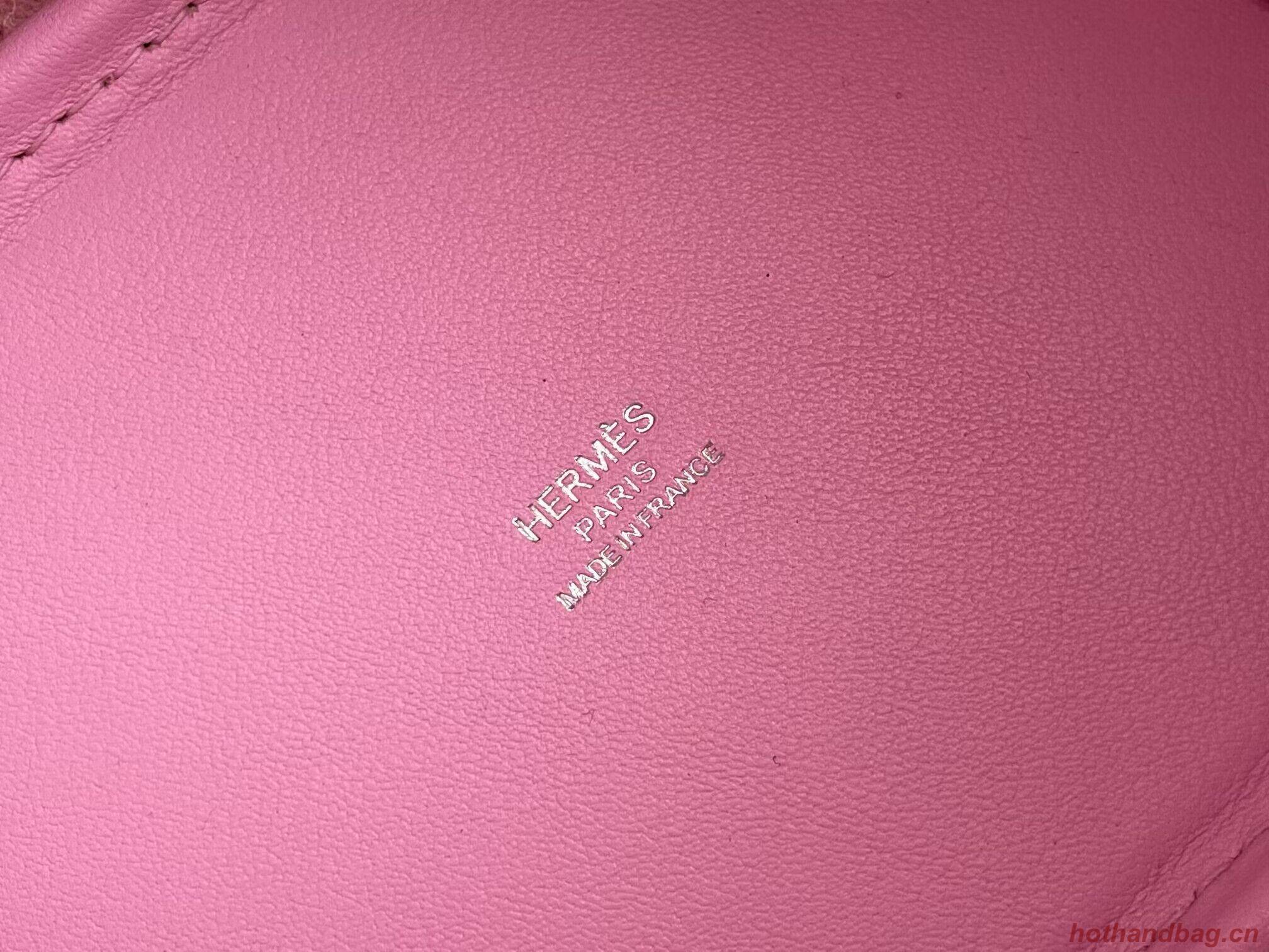 Hermes Mini Picotin 14 Lock Bags Original Swift Leather PL5302 Flower Pink