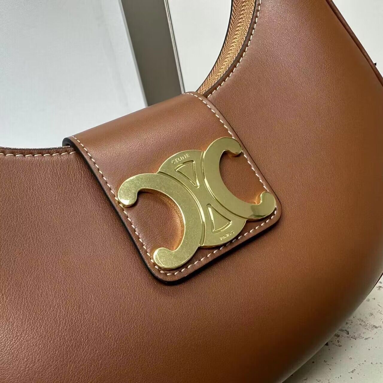 Celine AVA BAG IN SMOOTH CALFSKIN VINTAGE 114493 Brown Celine AVA BAG IN SMOOTH CALFSKIN VINTAGE 114493 Brown