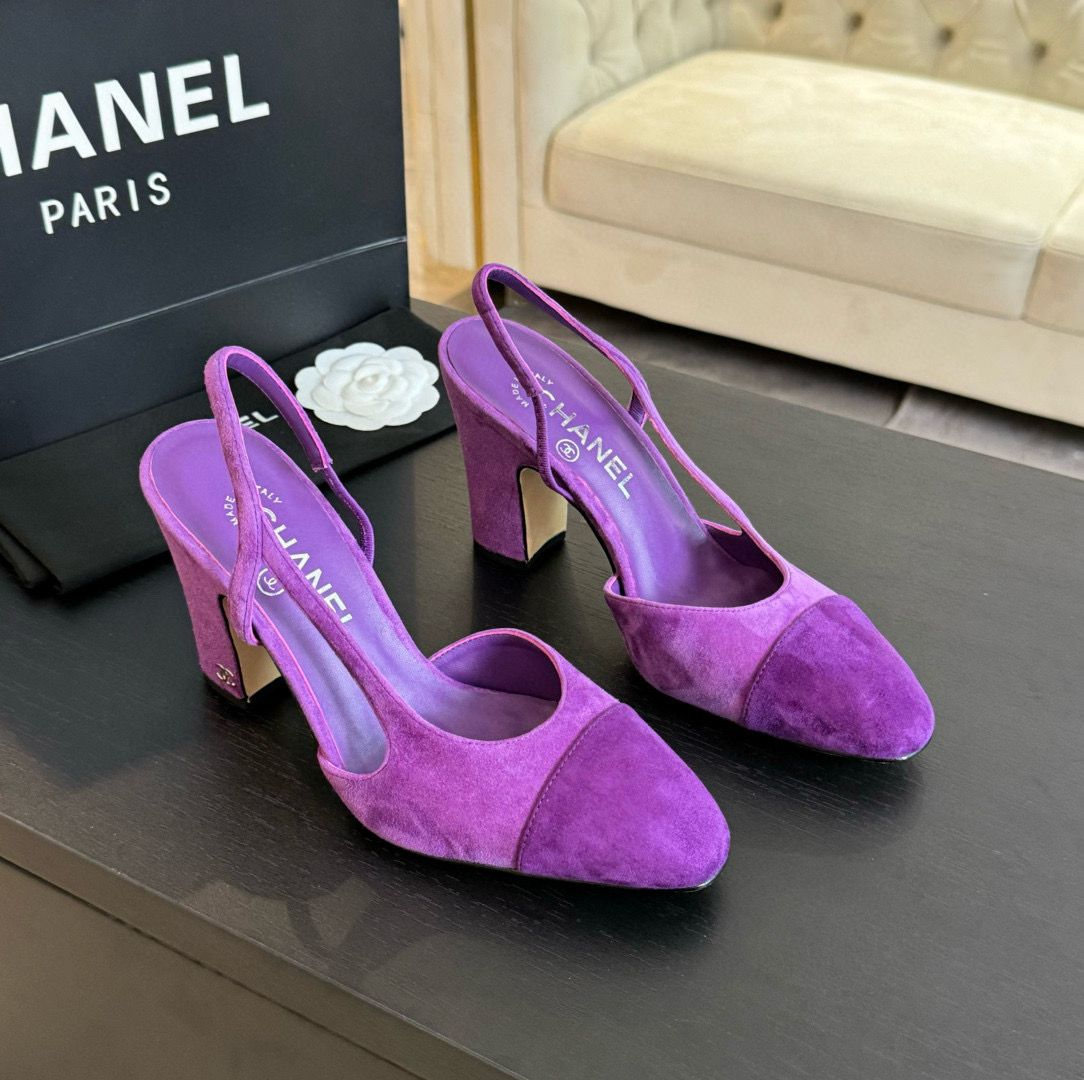 Chanel Sandal 95MM Hight Heels Shoes C50223 Purple Chanel Sandal 95MM Hight Heels Shoes C50223 Purple