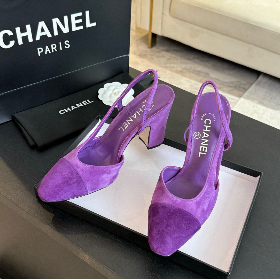 Chanel Sandal 95MM Hight Heels Shoes C50223 Purple Chanel Sandal 95MM Hight Heels Shoes C50223 Purple