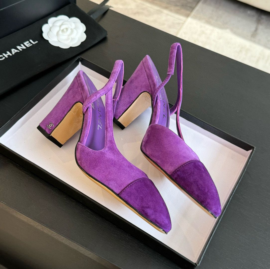 Chanel Sandal 95MM Hight Heels Shoes C50223 Purple Chanel Sandal 95MM Hight Heels Shoes C50223 Purple
