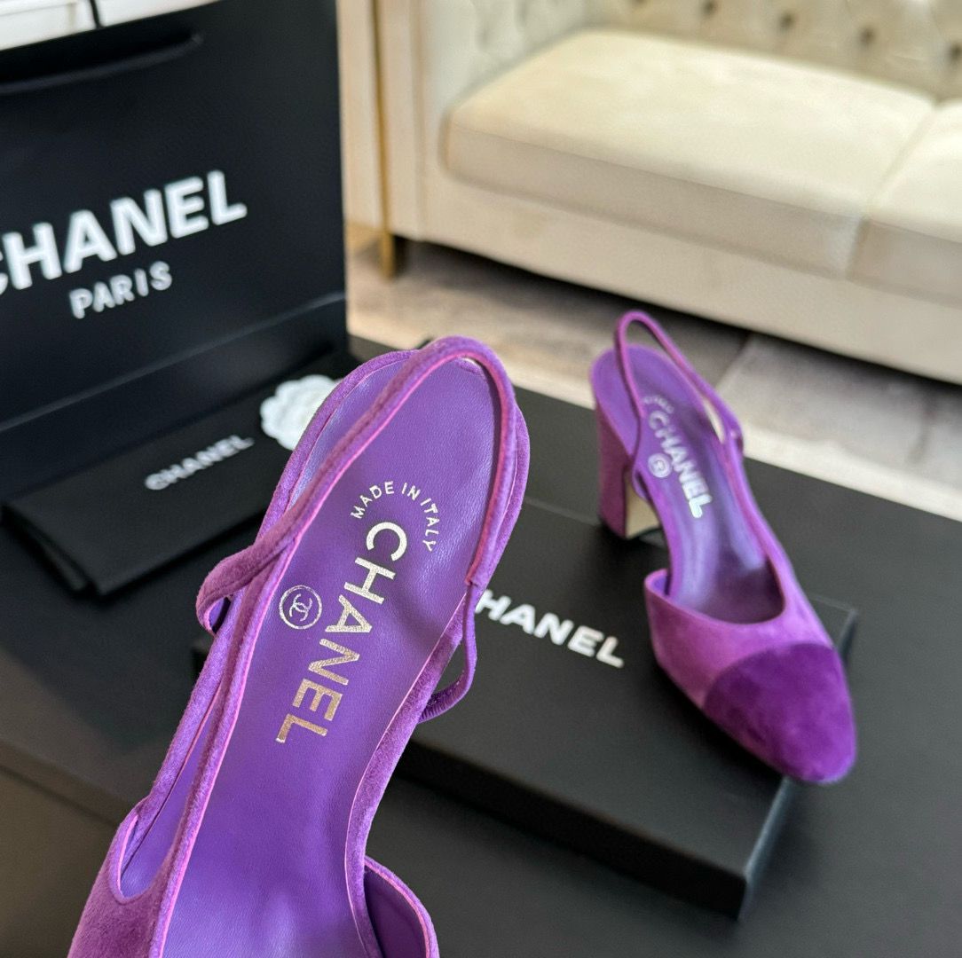 Chanel Sandal 95MM Hight Heels Shoes C50223 Purple Chanel Sandal 95MM Hight Heels Shoes C50223 Purple
