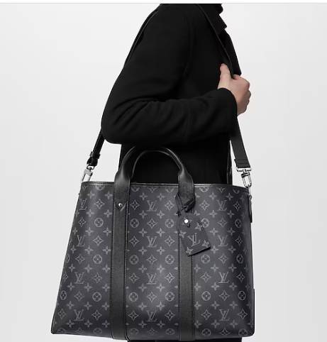 Louis Vuitton Weekend Tote NM M30937 black Louis Vuitton Weekend Tote NM M30937 black