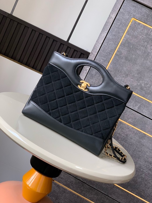 Chanel SUEDE 31 bag AP4133 black