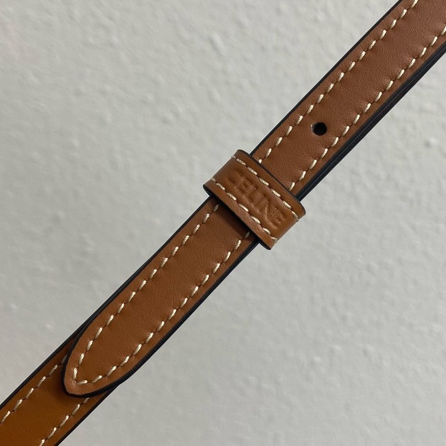 Celine TEEN COUFFIN IN WICKER AND NATURAL CALFSKIN 116572 NATURAL & TAN