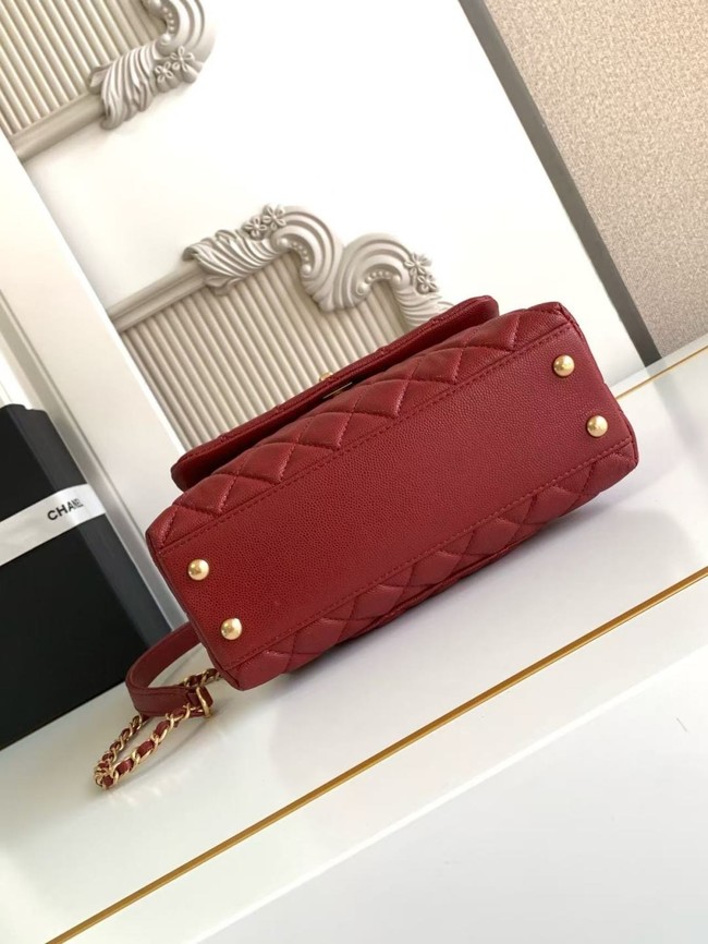 Chanel FLAP BAG WITH TOP HANDLE 92990-12