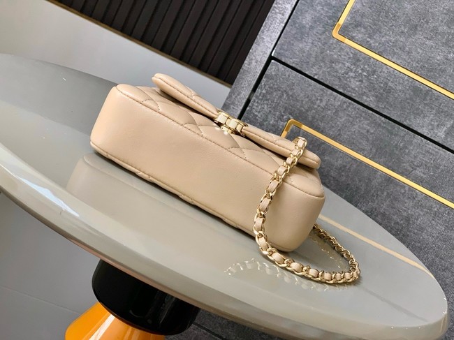 Chanel CLASSIC Original Lambskin 11.12 HANDBAG AS6563 light apricot