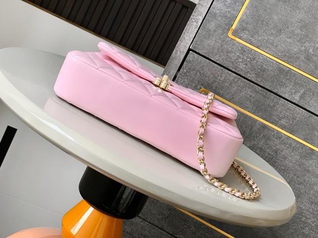 Chanel CLASSIC Original Lambskin 11.12 HANDBAG AS6565 pink