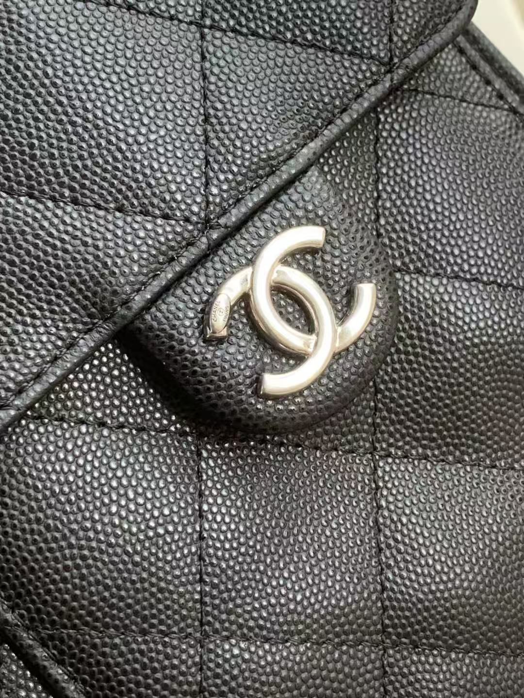 CHANEL 25 SMALL HANDBAG AS5293 Black&Silver-Tone CHANEL 25 SMALL HANDBAG AS5293 Black&Silver-Tone