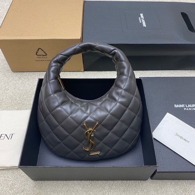 Saint Laurent ICARINO in quilted nappa 851689 URBAN GREY
