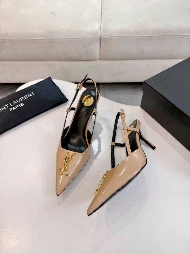 Saint Laurent slingback pumps in smooth leather 97170-3