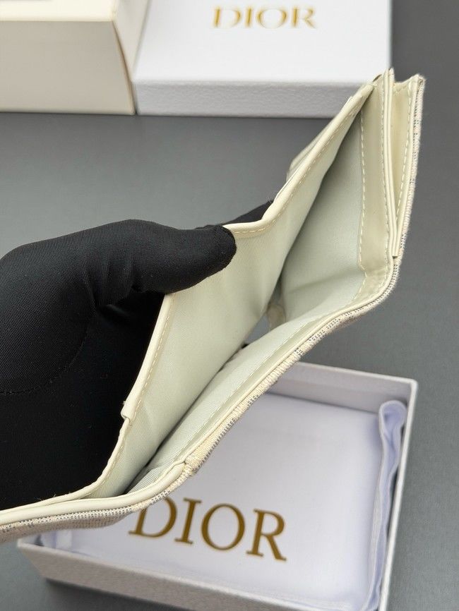 Dior Saddle Bloom Card Holder S5652 Beige