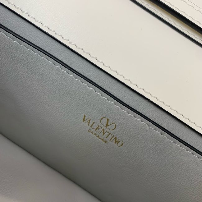 VALENTINO LOCO VLOGO SIGNATURE Small Leather bag WB0K53 ivory