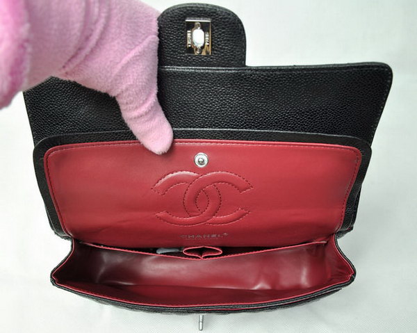 Chanel 2.55 Quilted Flap Bag 1112 Black with Silver Hardware Chanel 2.55 Quilted Flap Bag 1112 Black with Silver Hardware