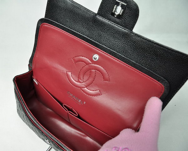 Chanel 2.55 Quilted Flap Bag 1112 Black with Silver Hardware Chanel 2.55 Quilted Flap Bag 1112 Black with Silver Hardware